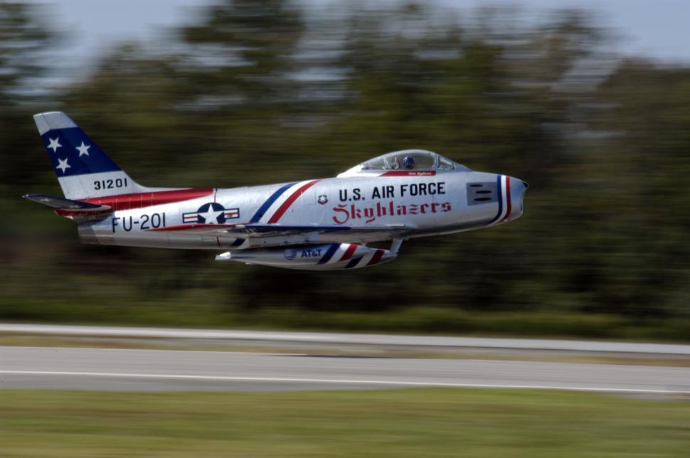 Free Image of US Air Force Fighter Jet Taking Off From Runway 