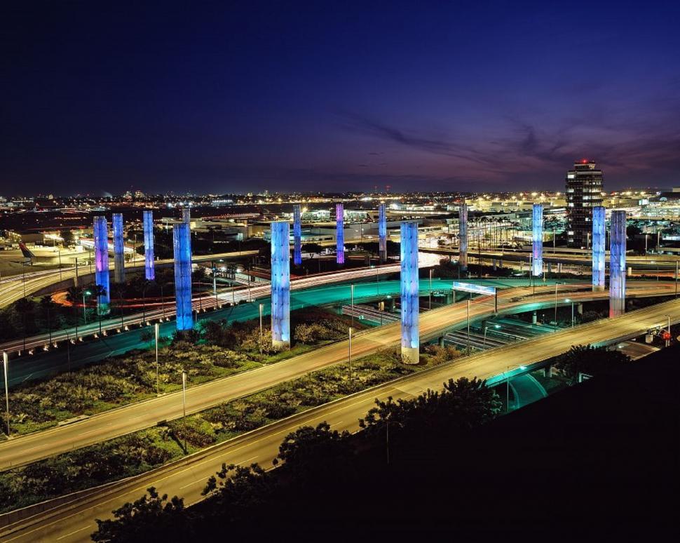 Free Image of Aerial View of a City at Night 