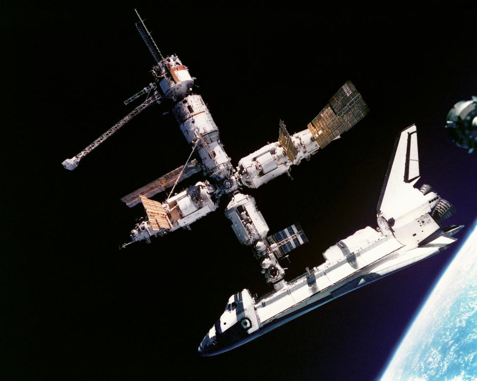 Free Image of Space Station Embedded in Earths Core 