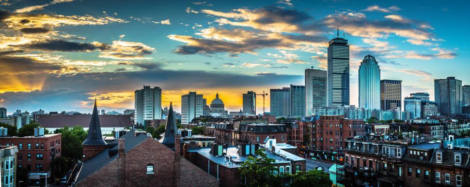 Free Image of A View of a City With Tall Buildings 