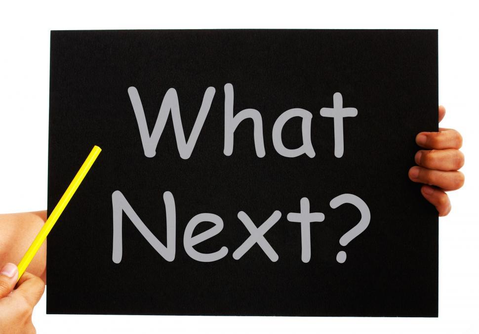 Free Image of What Next Blackboard Means Following Steps And Planning 