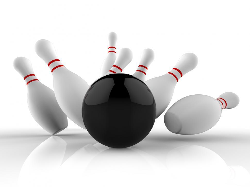 Free Stock Photo of Bowling Strike Showing Winning Skittles Game ...