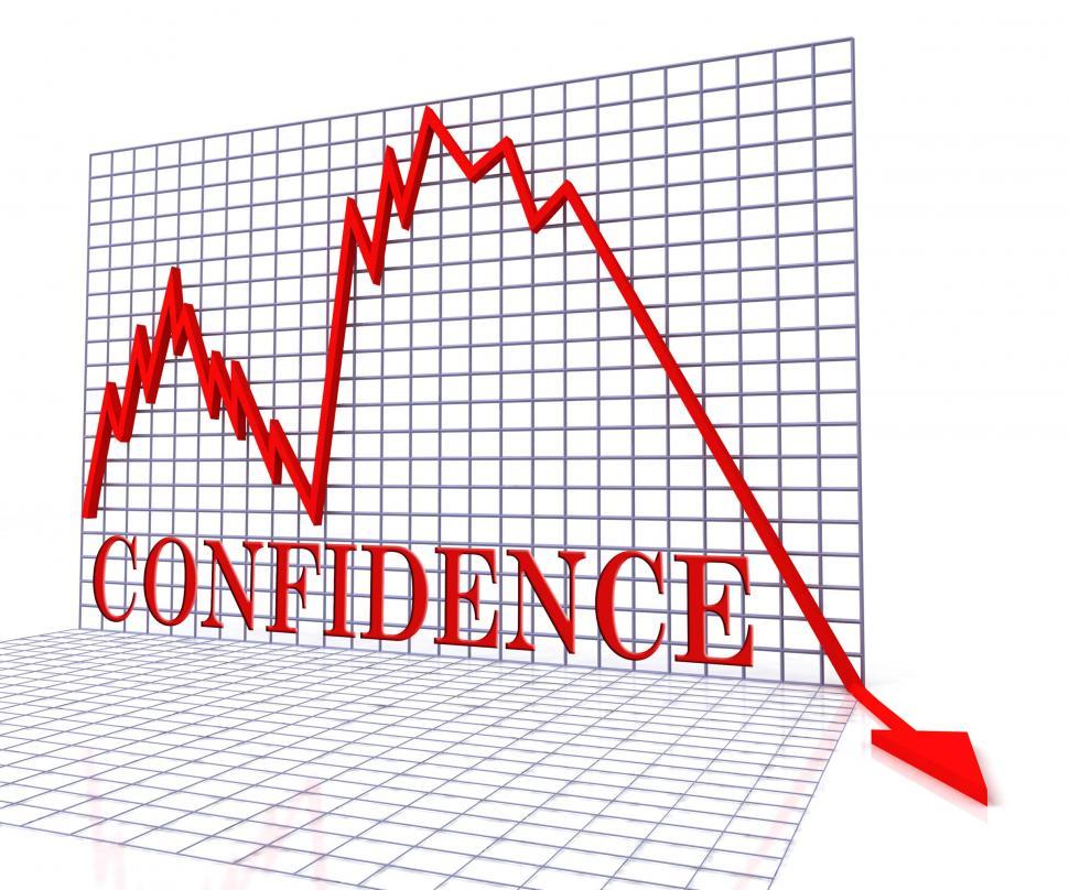 Free Image of Confidence Graph Negative Means Faith Downturn 3d Rendering 