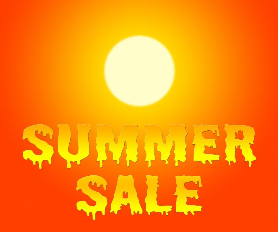 Hot Summer Sale Poster Design Background Template Stock Illustration -  Download Image Now - Summer, Sale, Backgrounds - iStock