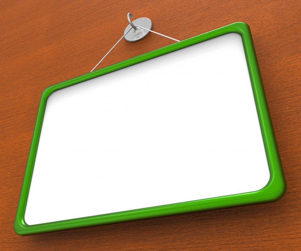 Free Image of Blank Noticeboard Copyspace Shows Display Space 