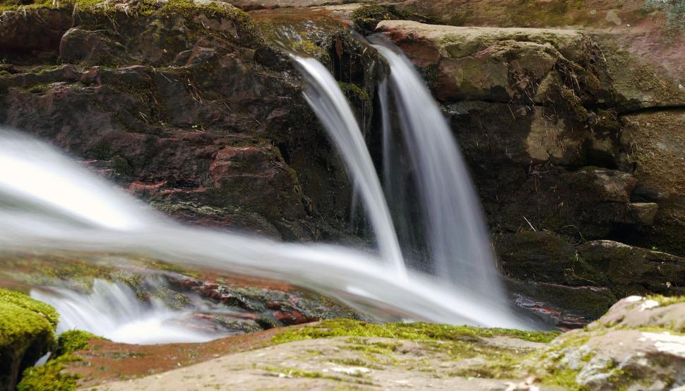 Free Stock Photo of Small Twin Falls at Van Campens Glen Download