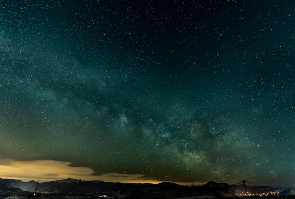 Free Stock Photo of Star-Filled Night Sky With Clouds | Download Free ...