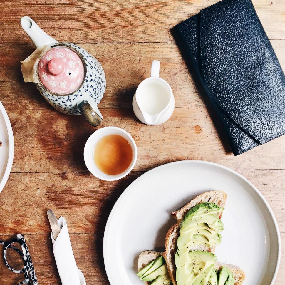Free Image of Table Set With Food and Tea 