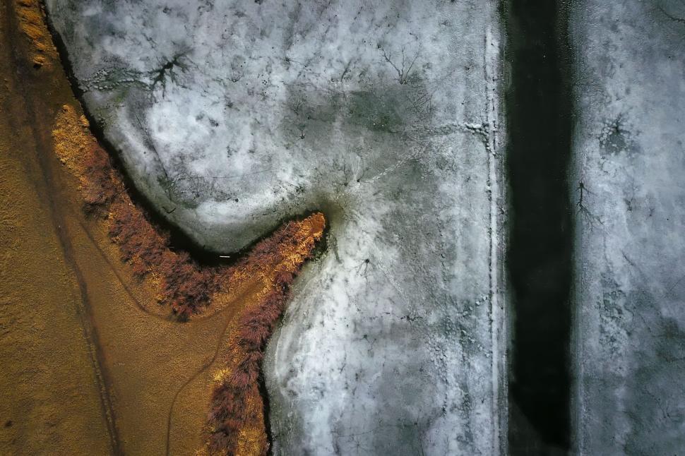Free Image of Close Up of a Piece of Ice on the Ground 
