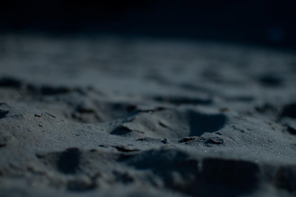 Free Image of Rocks and Sand in Monochrome 