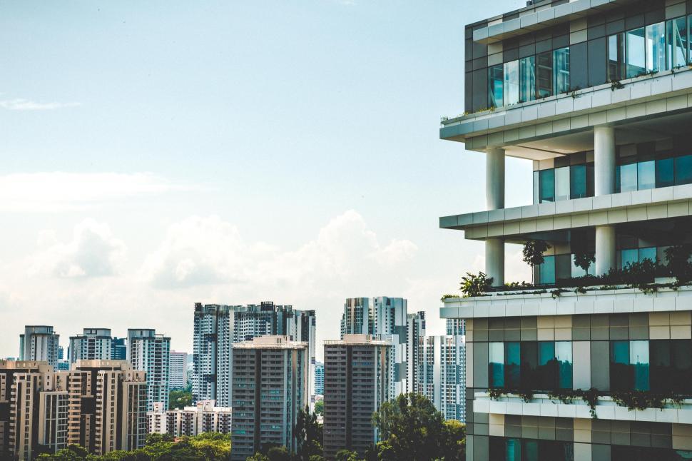 Free Image of Modern Building With Multiple Balconies 
