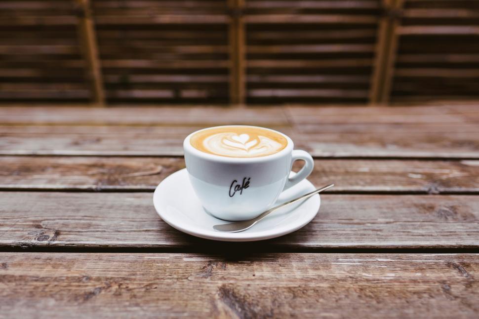 Immagini Stock - Tazza Di Cappuccino Coffee Break A Office.Coffee