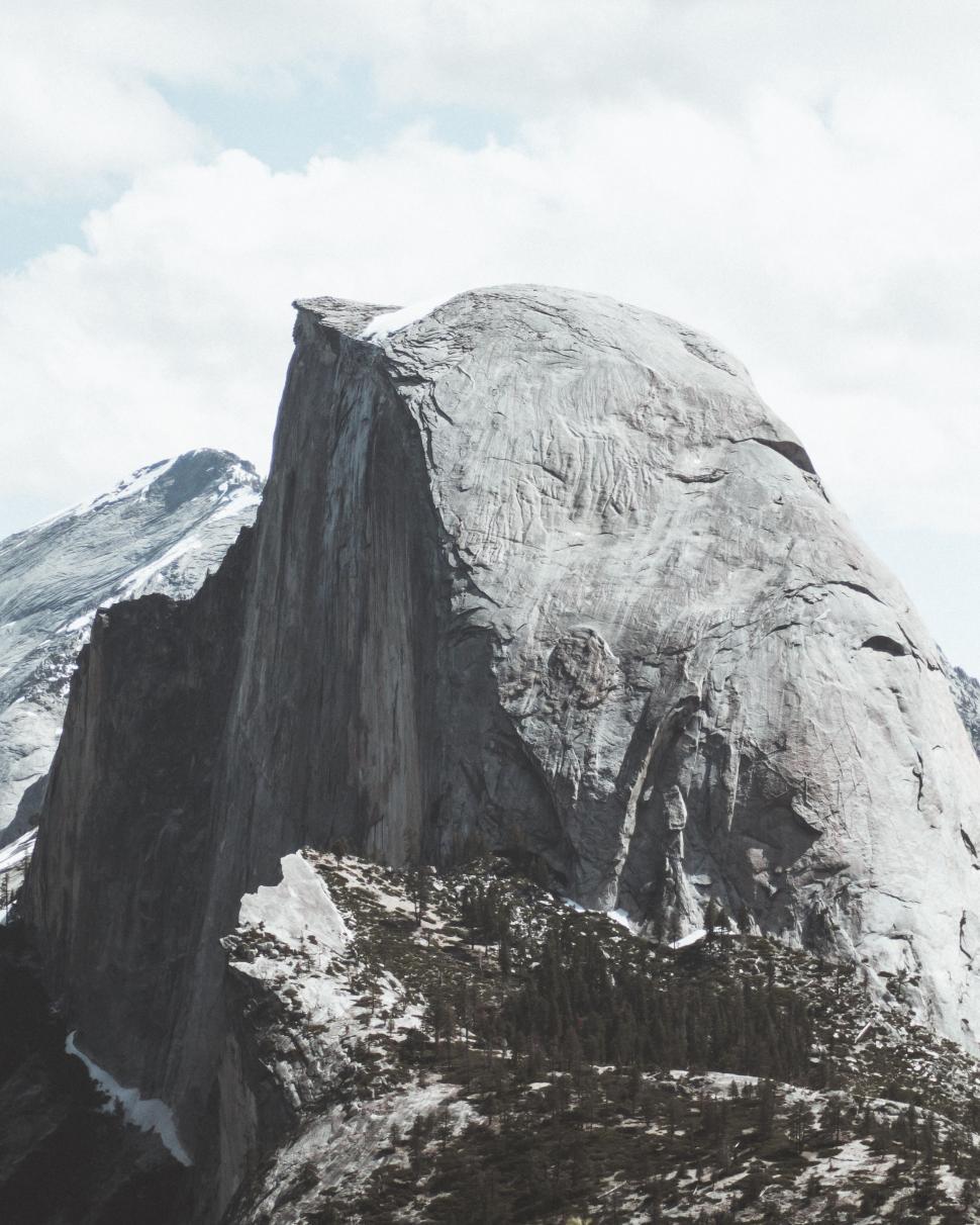 Free Image of Majestic Mountain With Cascading Waterfall 