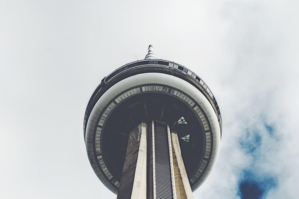 Free Image of Tall Tower in Black and White 