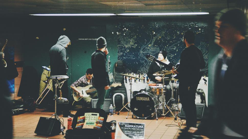 Free Image of Group of People Standing in a Room 