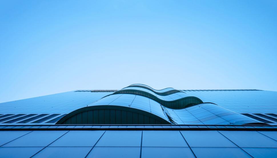 Free Image of Towering Skyscraper Against Clear Sky 
