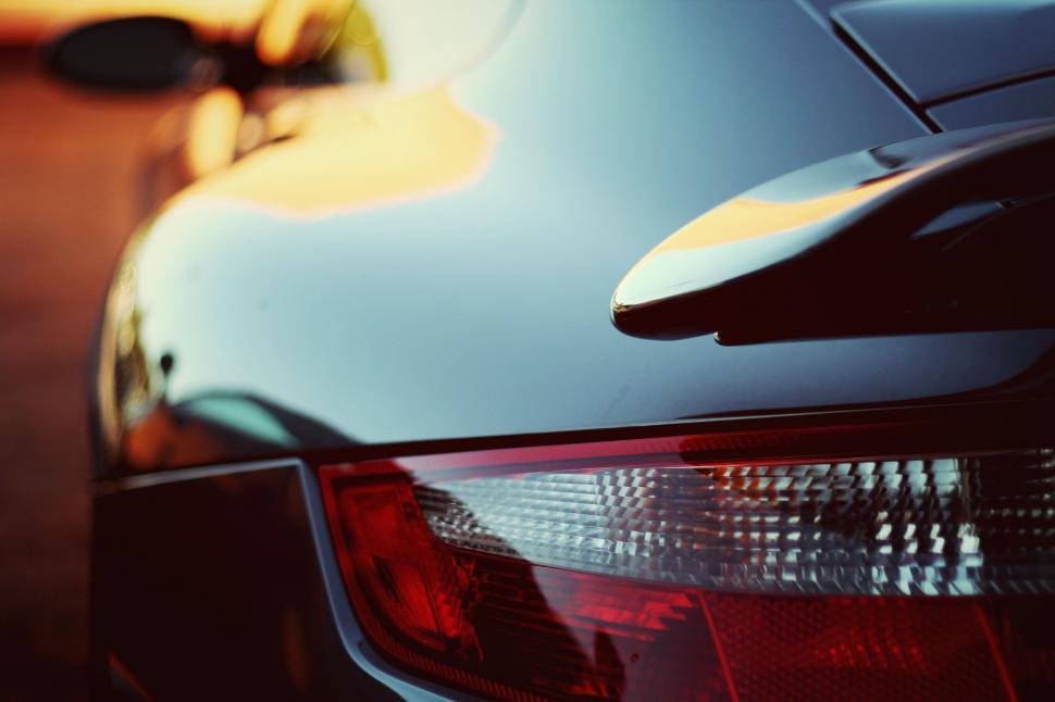 Free Image of Close Up of Car Tail Light 