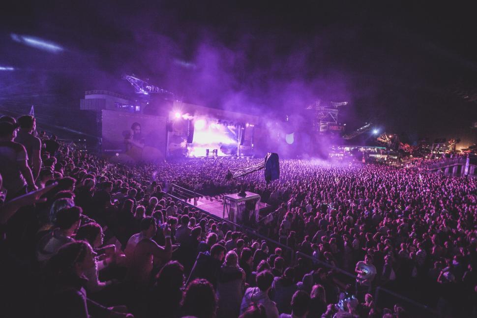 Free Image of Massive Crowd Engaged in Concert 