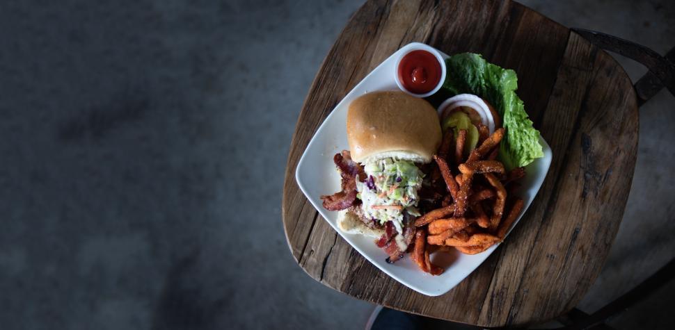 Free Image of Plate of Food on Table 