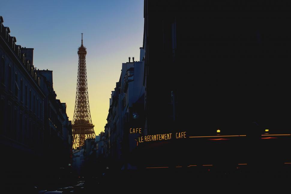 Free Image of The Eiffel Tower Dominating the City of Paris 