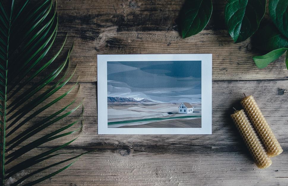 Free Image of House on Beach Card 