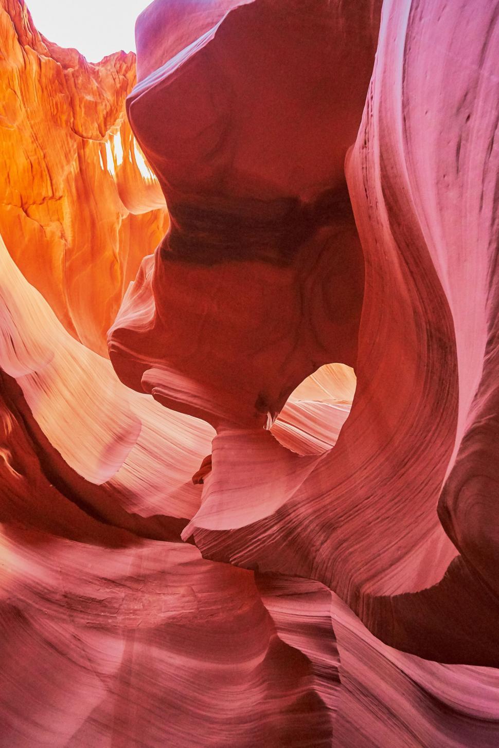 Free Image of Narrow Slot in Canyon Side 