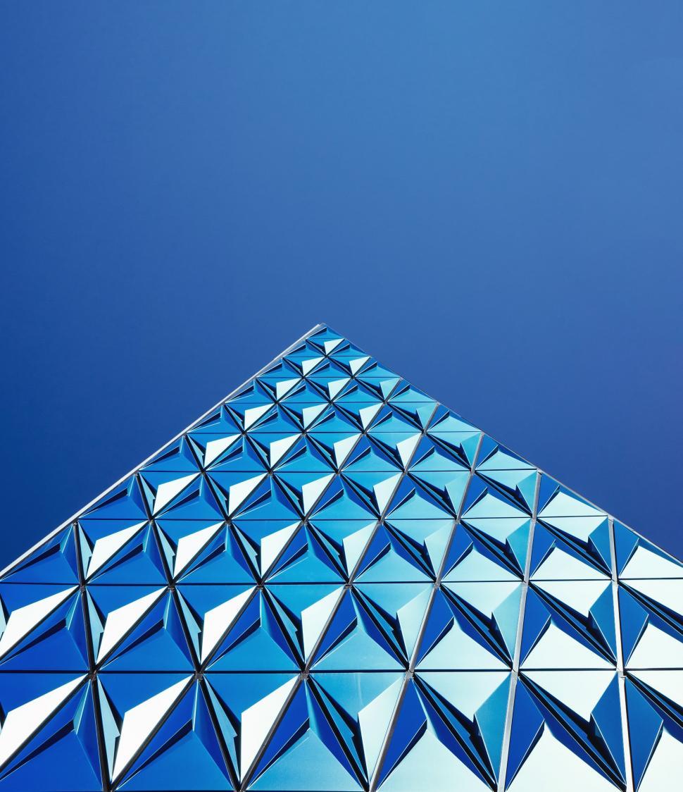 Free Image of Tall Building Against Blue Sky 