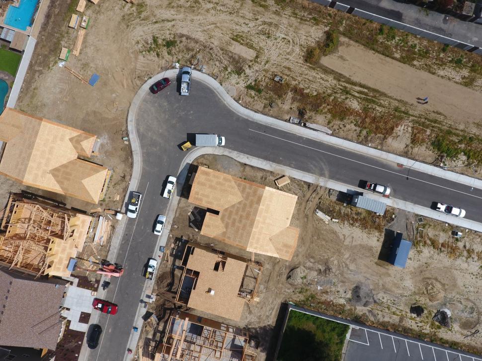 Free Image of Aerial View of a House Under Construction 