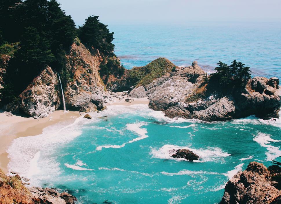 Free Image of Ocean View From Cliff 