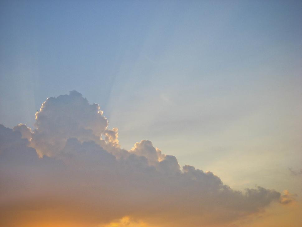 Orange clouds