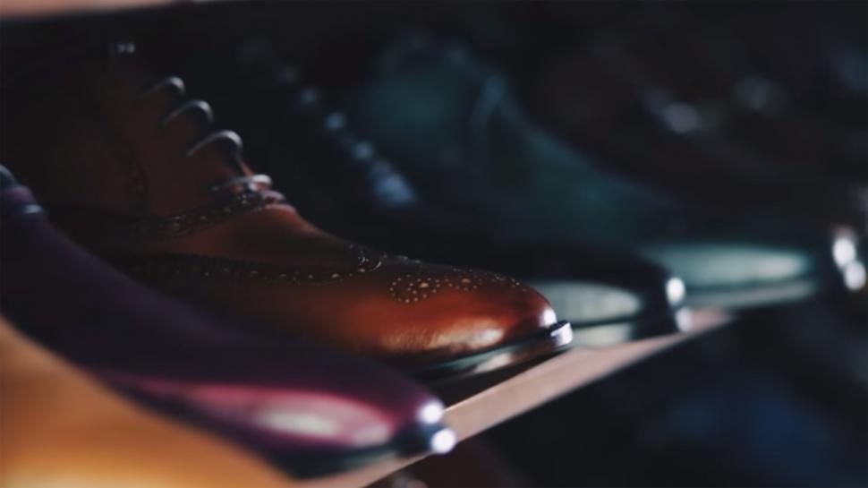 Free Image of Close Up of a Pair of Shoes on a Shelf 