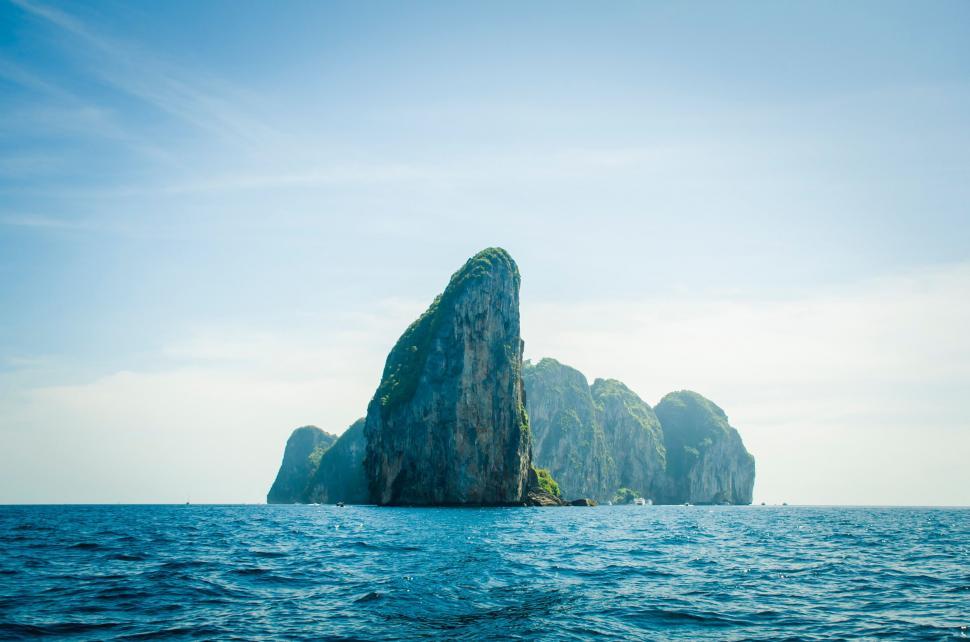 Free Image of Island in the Middle of the Ocean 