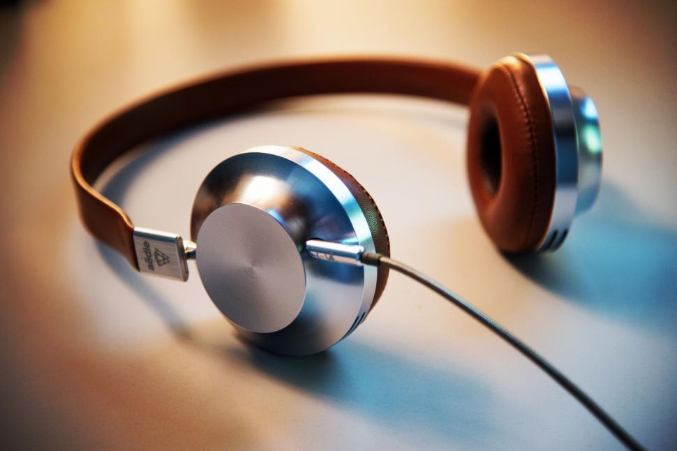 Free Image of Pair of Headphones on Table 