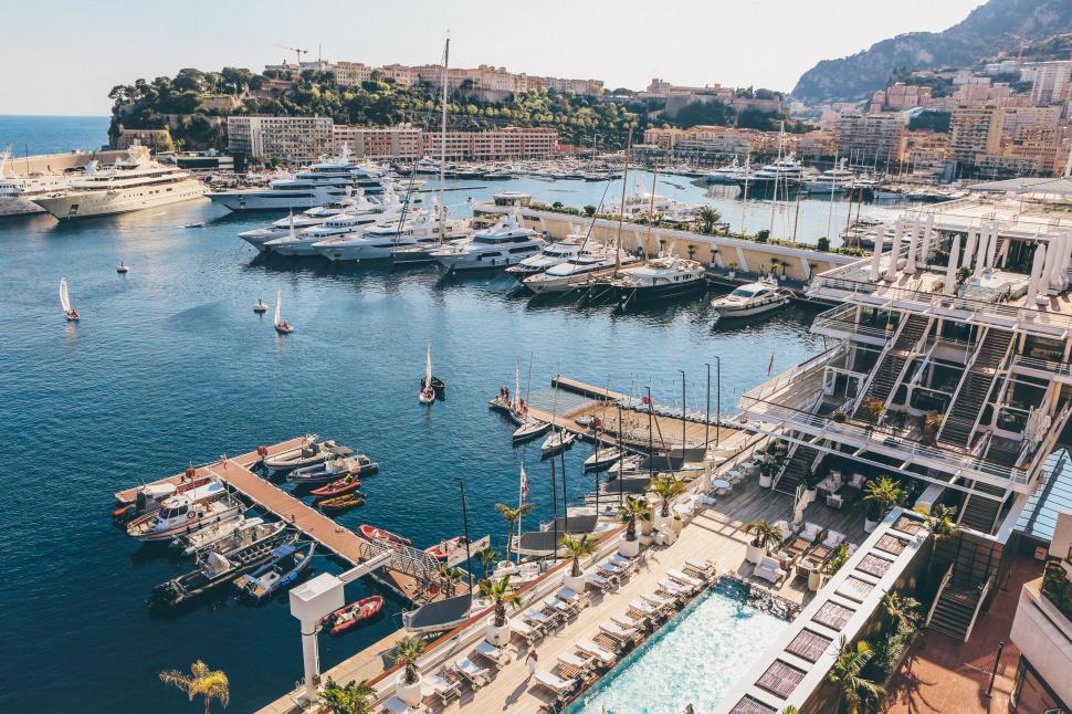 Free Image of Bustling Marina Filled With Boats and Yachts 