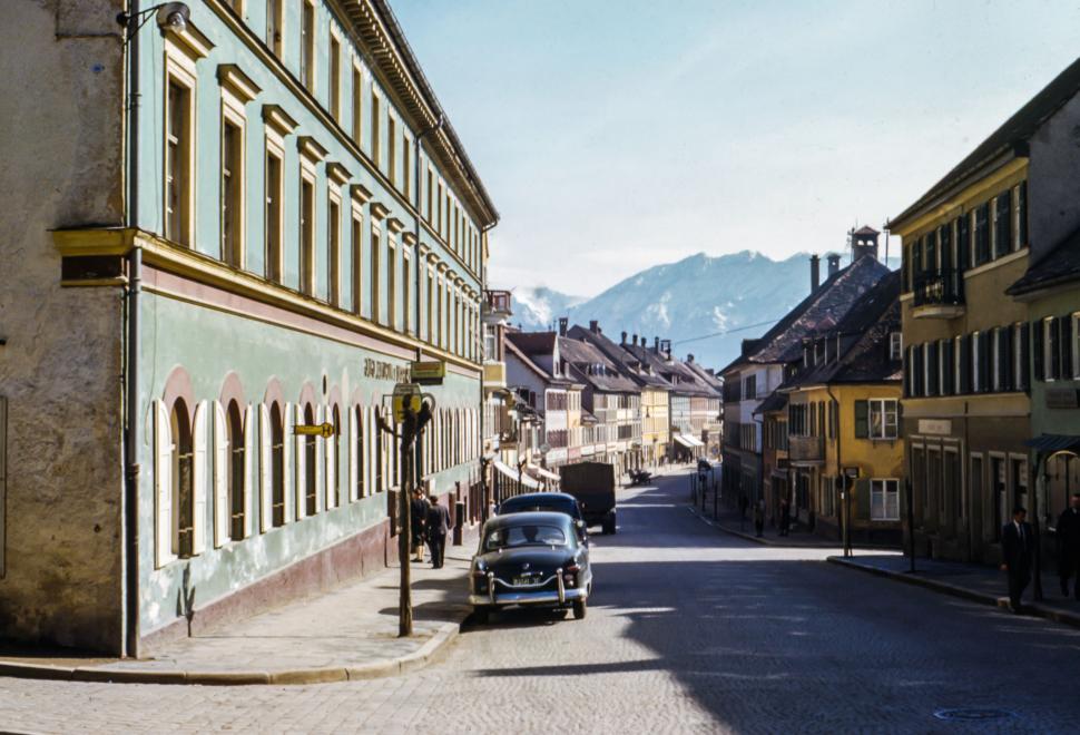 Free Image of Old Car Parked on Side of Street 
