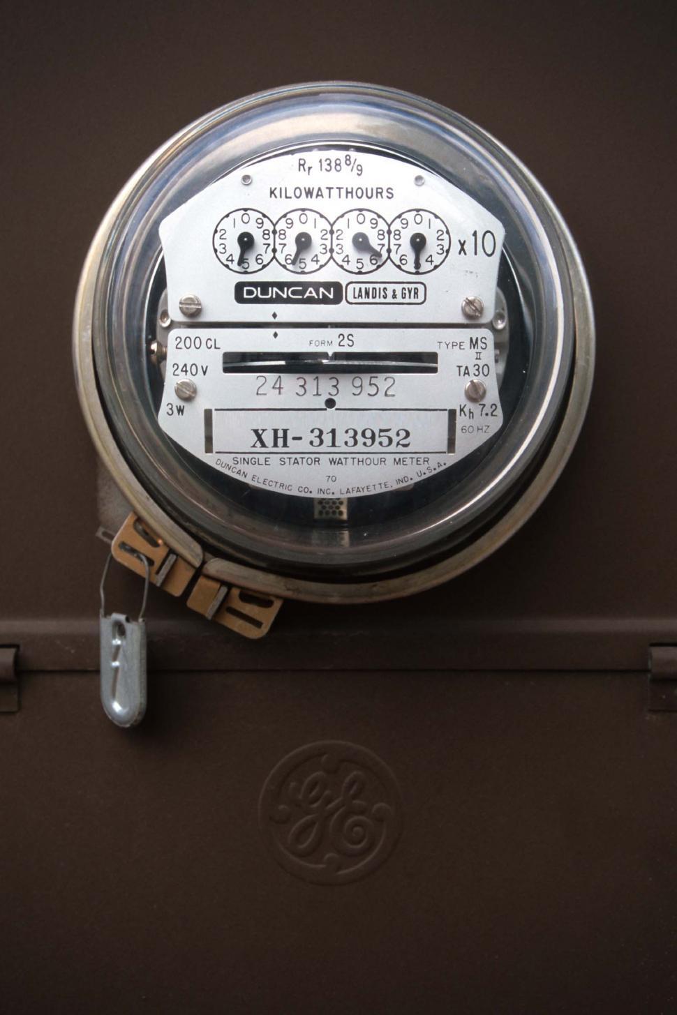 Free Image of Electric utility meter 