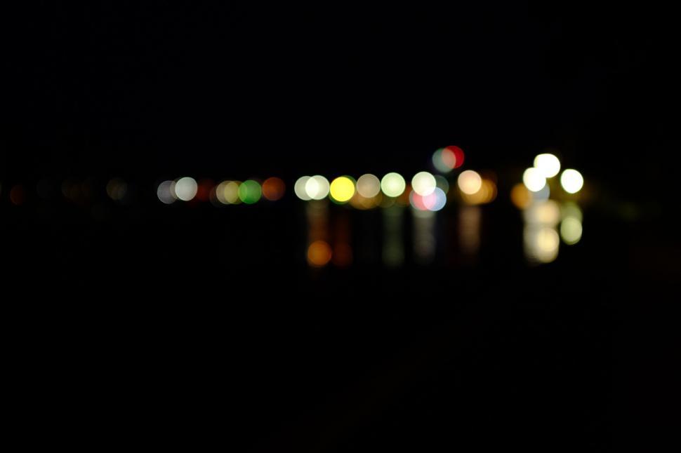 Free Image of Blurry Cityscape at Night 