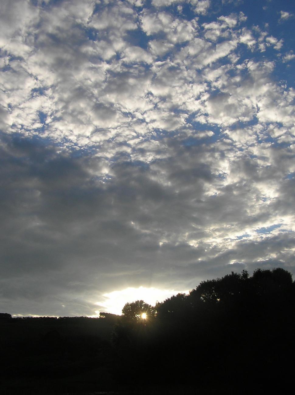 Free Image of Dappled sky 