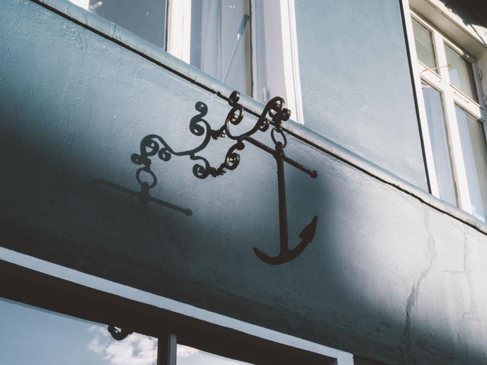 Free Image of Anchor Resting on Window Sill 