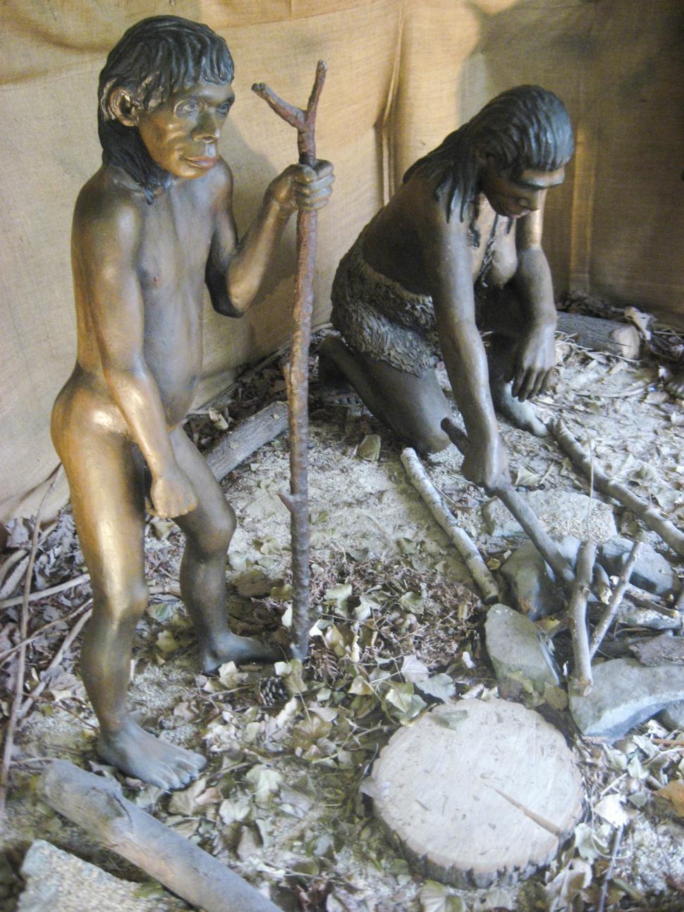 Free Image of neandertal man statue 