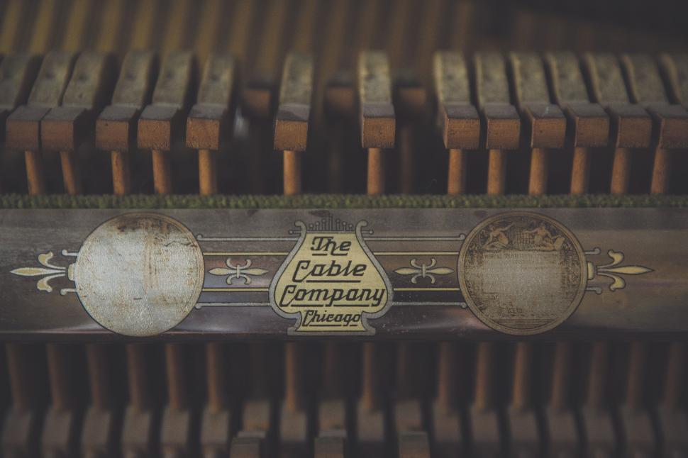 Free Image of Close Up of An Old Typewriter With the Words The Cable Company 