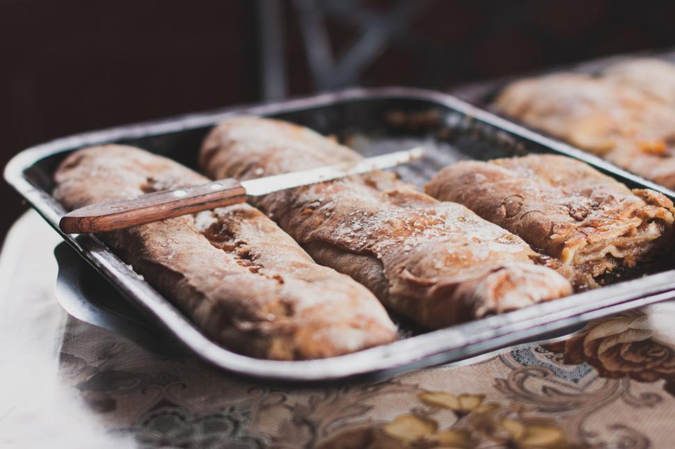 Free Image of Tray of Pastries on Table 