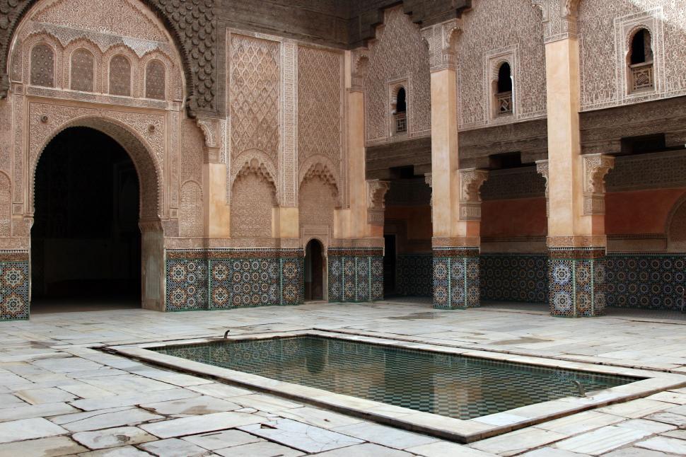Free Image of Courtyard With Central Pool 