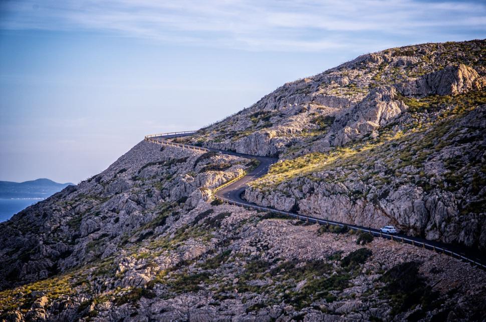 Free Image of Road Ascending Mountain Slope 