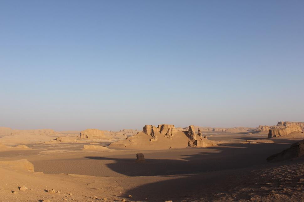 Free Image of Desert Landscape With Rocks and Sand 