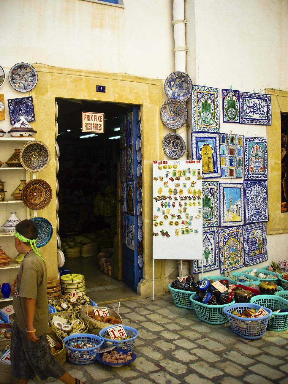 Free Image of Souvenir Shop in Tunisia 
