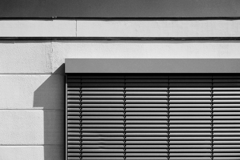 Free Image of Window on a Building in Black and White 