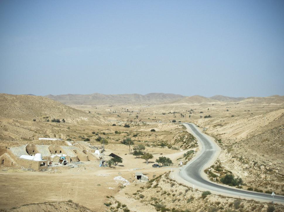 Free Image of Old settlement in Tunisia Desert 