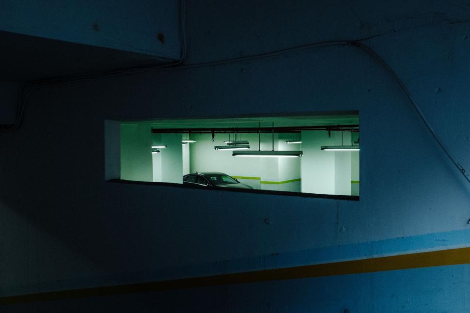 Free Image of Car Parked in a Parking Garage 