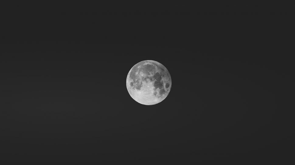 Free Image of Full Moon Illuminates Dark Night Sky 